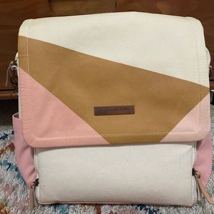 Petunia Pickle Bottom Color-Block Boxy Backpack/Diaper Bag